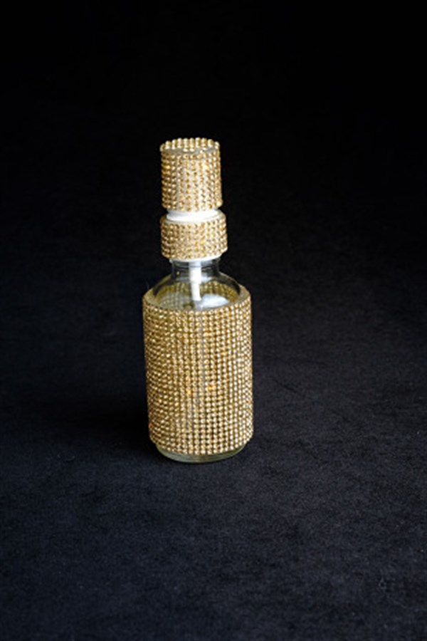 Gold Swarovski kolonya şişesi