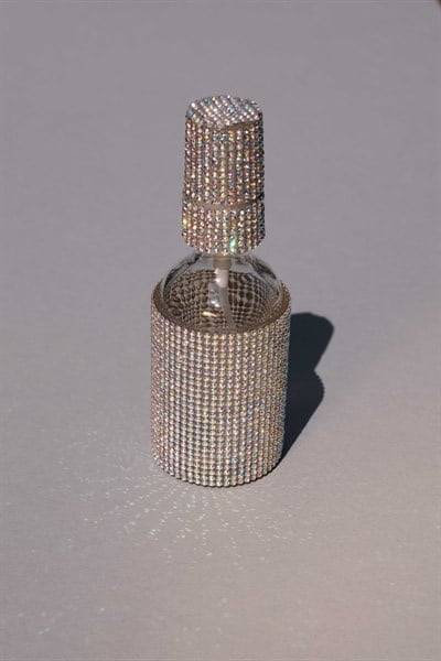 Yaldızlı Swarovski kolonya şişesi
